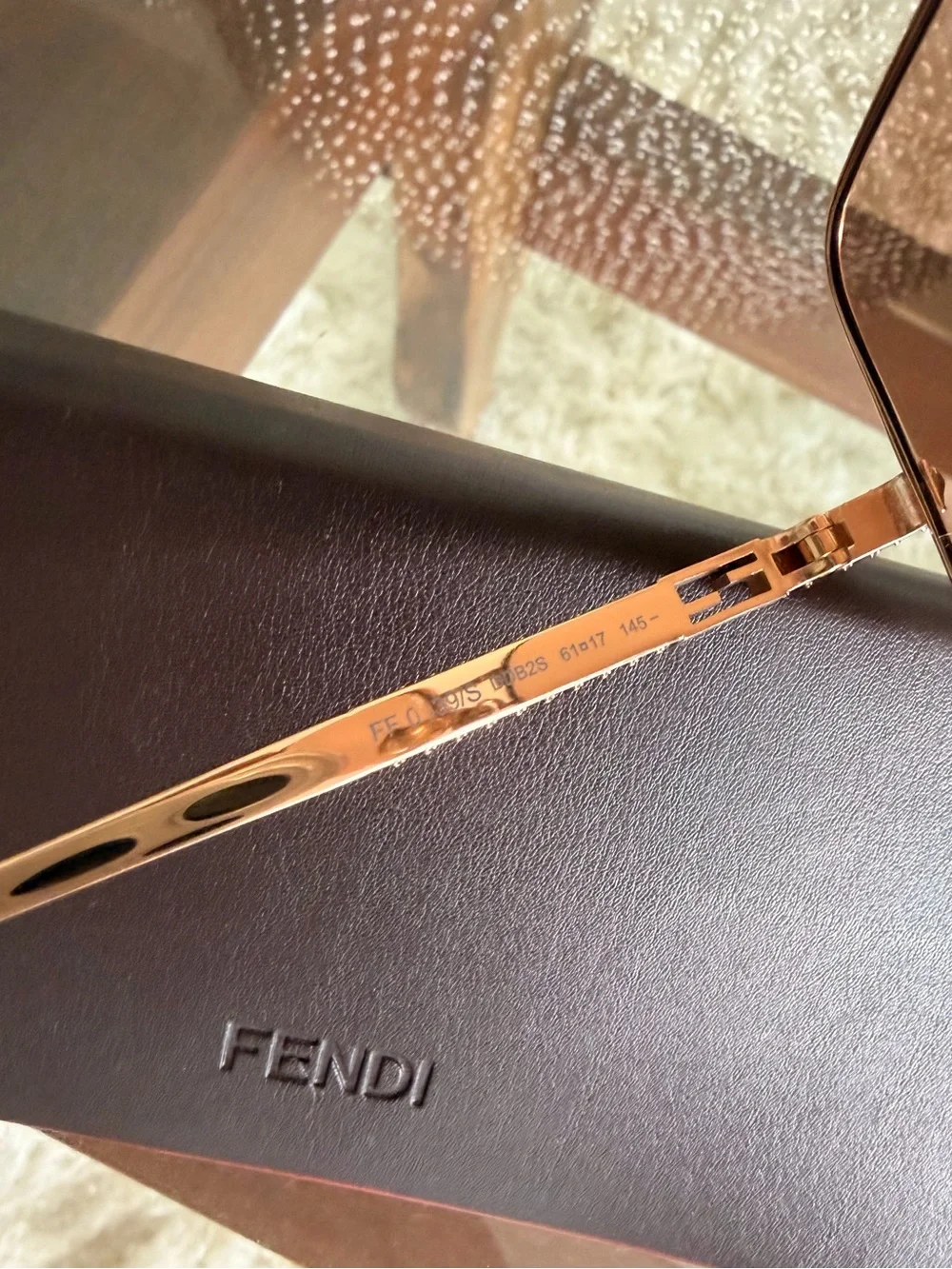 FENDI FF SUNGLASSES 0439/S GOLD COPPER Sunglasses